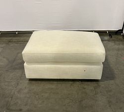 Open Box: Westwood Ottoman - Premium Performance Basketweave Ivory