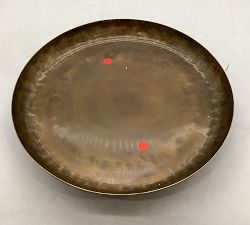 Open Box: Antique Brass Decorative Pedestal Bowl