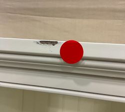 Open Box: Aubrey Shelf with Cabinet (19'') - Dutch White