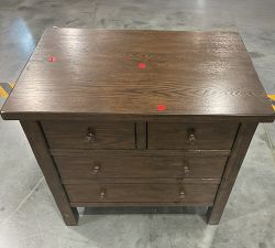 Open Box: Farmhouse 4-Drawer Nightstand (28.5") - Sienna Brown