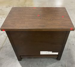 Open Box: Farmhouse 4-Drawer Nightstand (28.5") - Sienna Brown