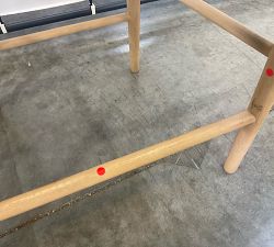 Open Box: Laguna Leather Counter Height Stool (24") - Keystone Sandstone, Seadrift