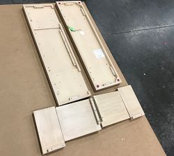 Open Box: Newport Shoe Bench (44"W) - Washed Oak Finish