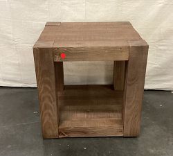 Open Box: Rockport Rectangular Reclaimed Wood Side Table (24") - Cocoa Brown