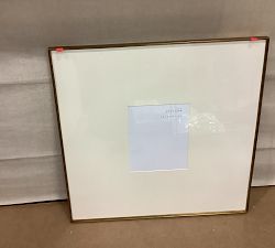 Open Box: Stowe Modern Metal Frame, 25"L x 25"W (8"x10" Opening) - Brass