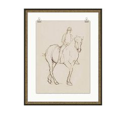 Rider and Horse Framed Print