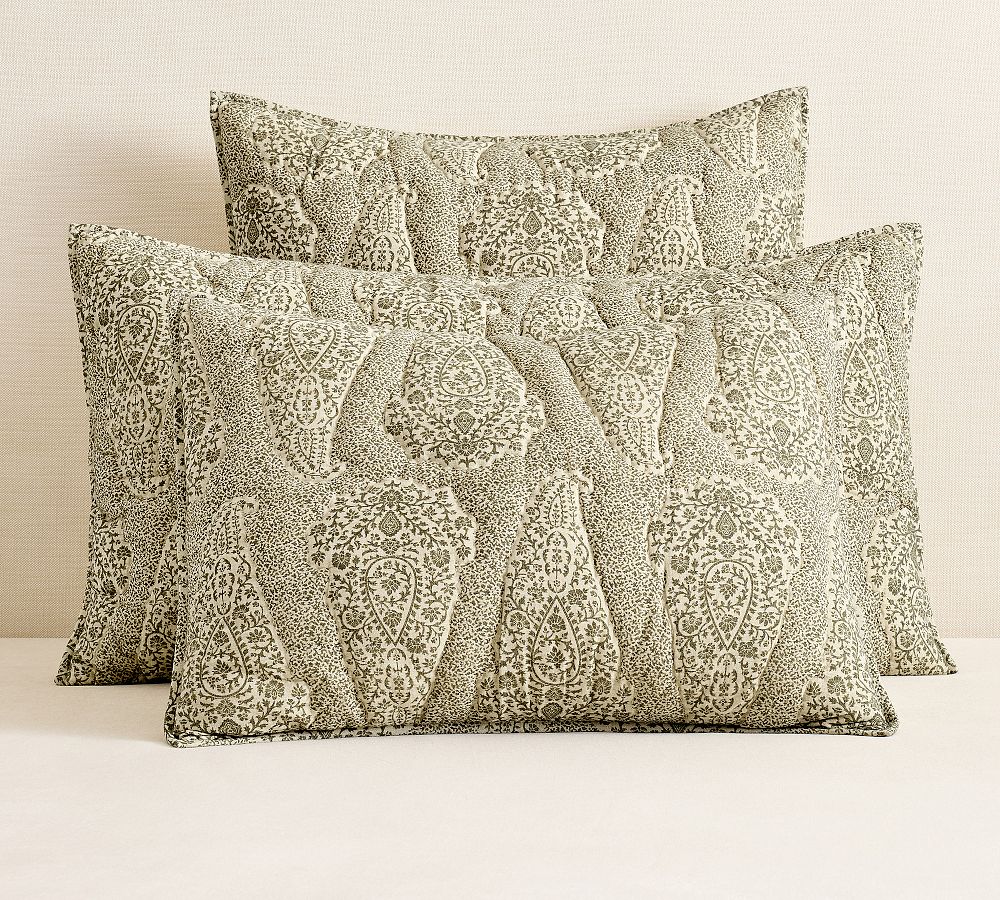Francesca Paisley Quilted Sham by Pottery Barn