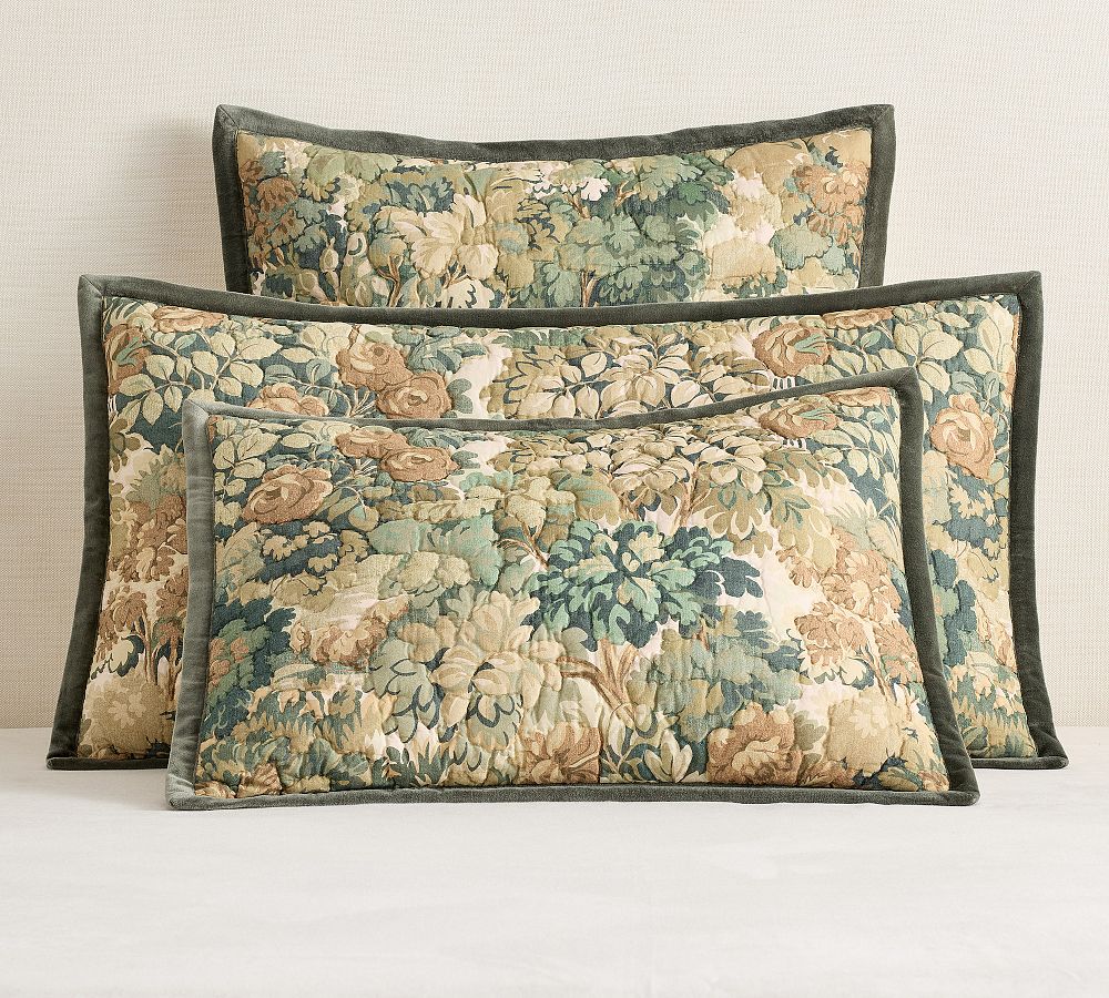 Greer Botanical Quilted Sham by Pottery Barn