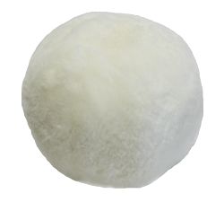 Caye Shortwool Sheepskin Ball Pillow