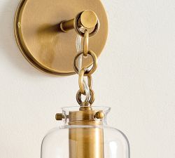 Anderson Glass Cylinder Sconce (16")