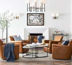 Delaney Round Marble Nesting Coffee Tables