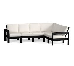 Malibu Metal 6-Piece Outdoor Sectional (108")