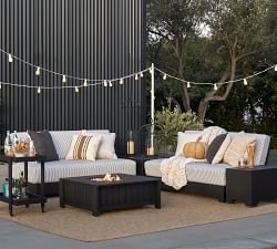 Malibu Metal Square Fire Pit Table (36")