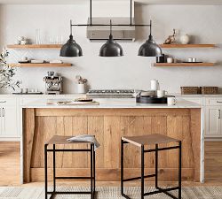 Metal Bell Linear Chandelier (43")