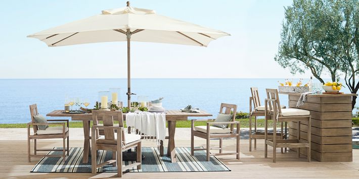 canvas covington rectangular patio umbrella brown 8' x 10' RECTANGLE MARKET UMBRELLA, Bonus cross base California Umbrella 9 Ft. Octagonal