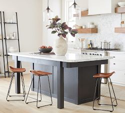 Brenner Leather Counter Stool