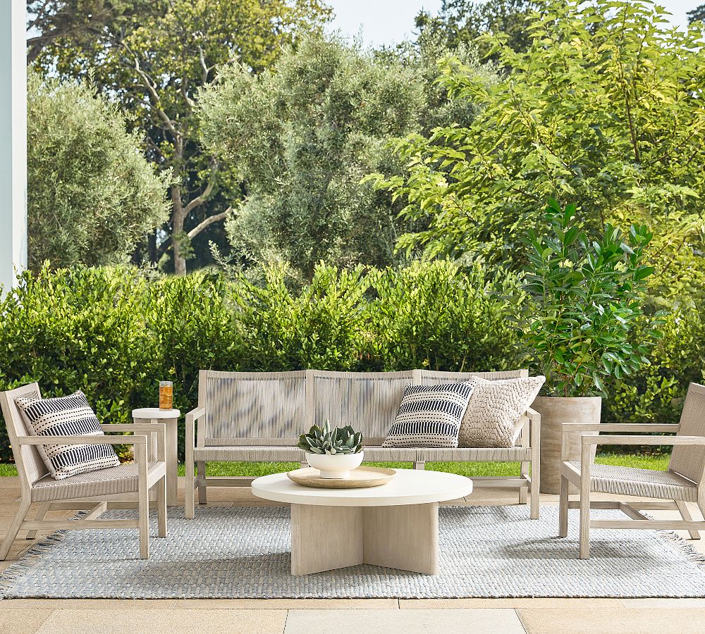 Indio Coastal Outdoor Sofa (76") by Pottery Barn