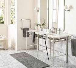Everson 66" Metal Double Sink Vanity by Michael Graves Design