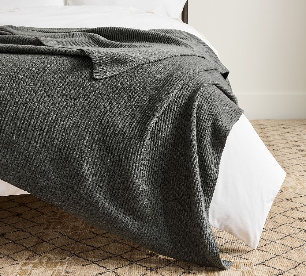 Reversible Rib Blanket by Pottery Barn