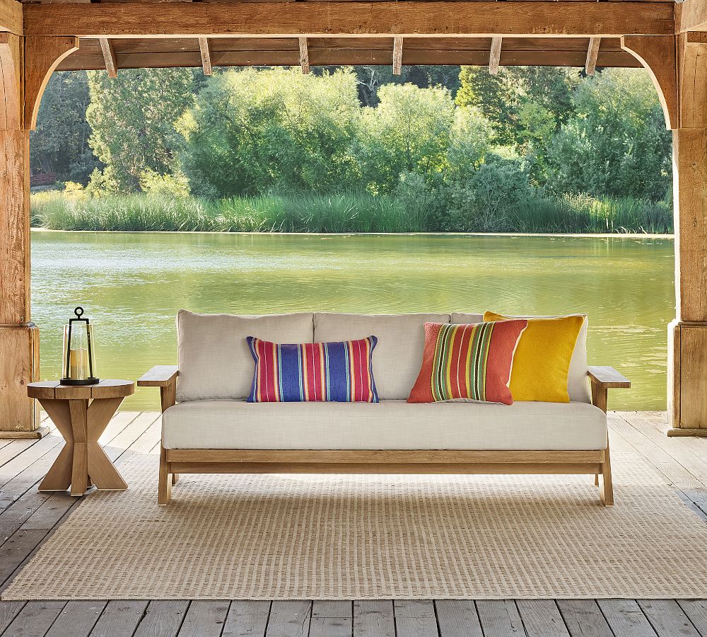 Modern Farmhouse Outdoor Sofa (89") by Pottery Barn