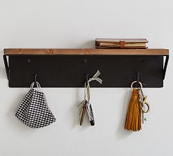Trenton Shelf with Hooks (18")