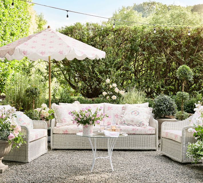 iwicker patio umbrella The Montague The set includes a coffee table Ainfox 7.5ft Tiki Patio Umbrella