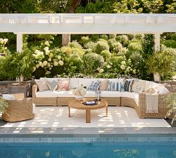 Malibu Teak Round Outdoor Grand Coffee Table (44")