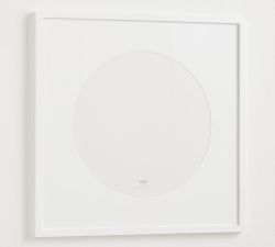 Wood Gallery Frames With Custom Circular Mat 