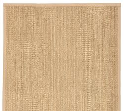 Color-Bound Seagrass Rug