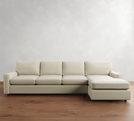 Pearce Modern Square Arm Chaise Sectional (102"-132") by Pottery Barn