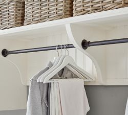 Aubrey Shelf with Closet Rail (30"-48")