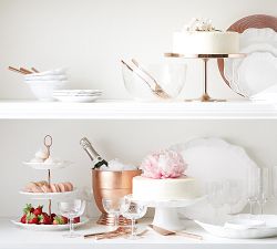 Monique Lhuillier Juliana Scalloped Three Tiered Stand