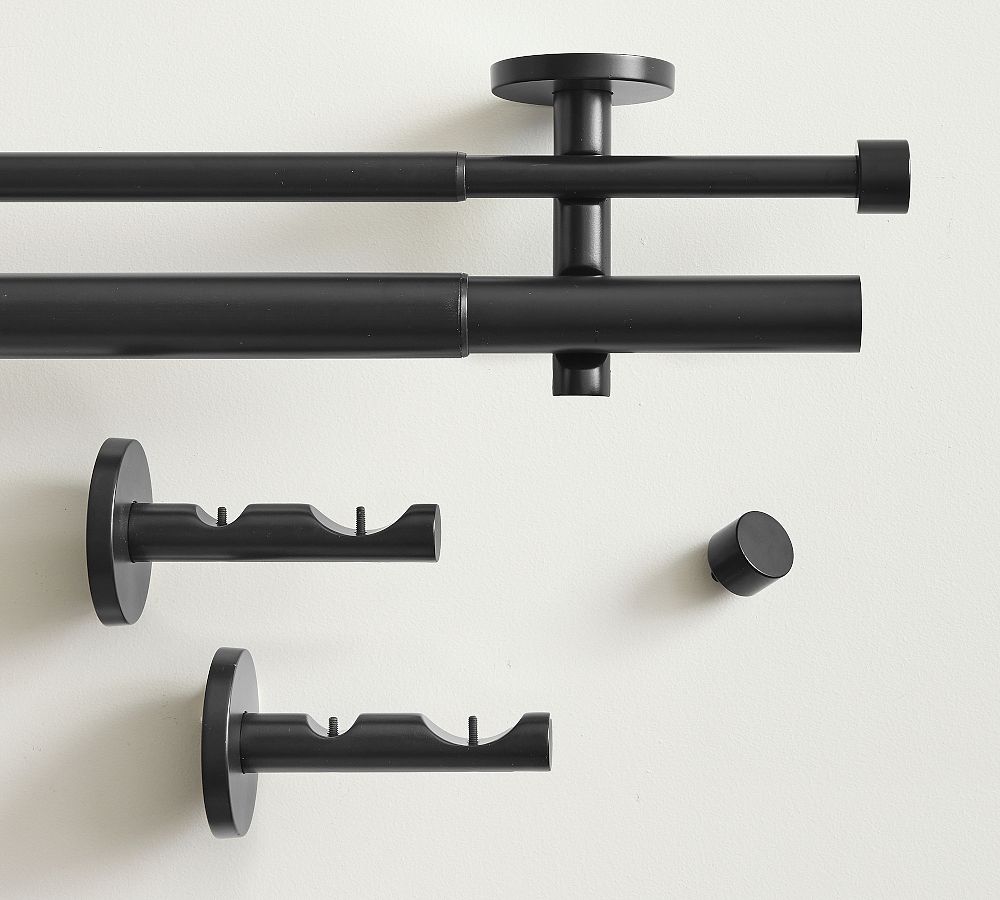 Standard Modern Hardware Double Rod with Hidden Connection Bracket ...