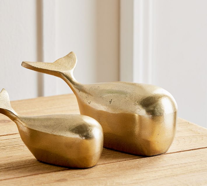 Delta & Dawn Whale Objects - Set Of 2 | Pottery Barn