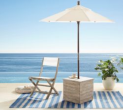 Indio Eucalyptus Umbrella Stand Side Table (21")