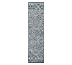 Open Box:  Inira Handcrafted Rug, 2' X 8' Runner - Denim