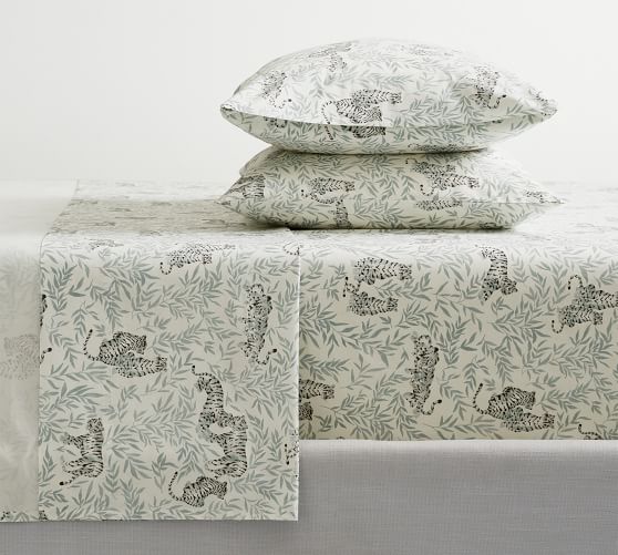 Tiger Organic Percale Sheet Set by Pottery Barn