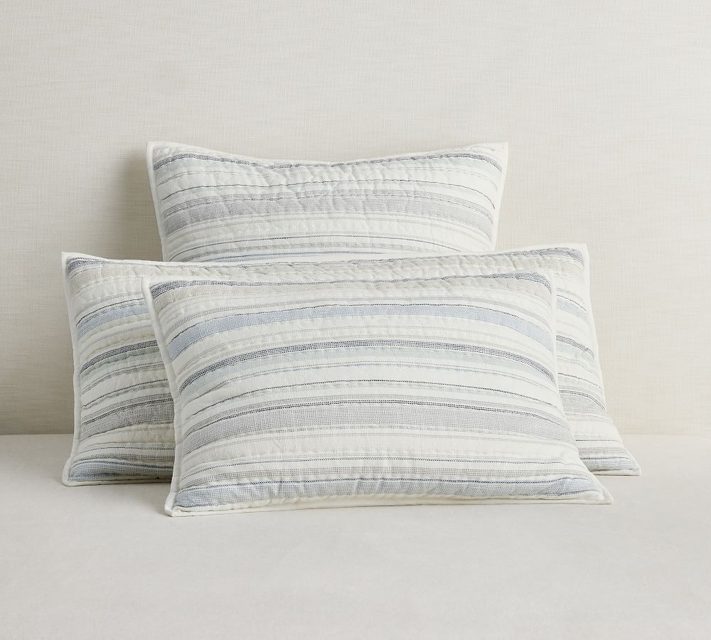 Clayton Handcrafted Quilted Sham by Pottery Barn