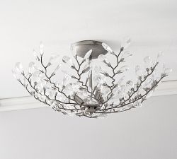 Bella Crystal Flush Mount (23")