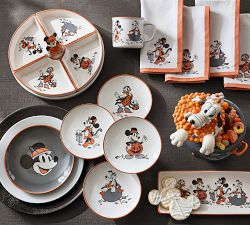 Disney Mickey Mouse and Friends Stoneware Appetizer Plates - Mixed Set of 4