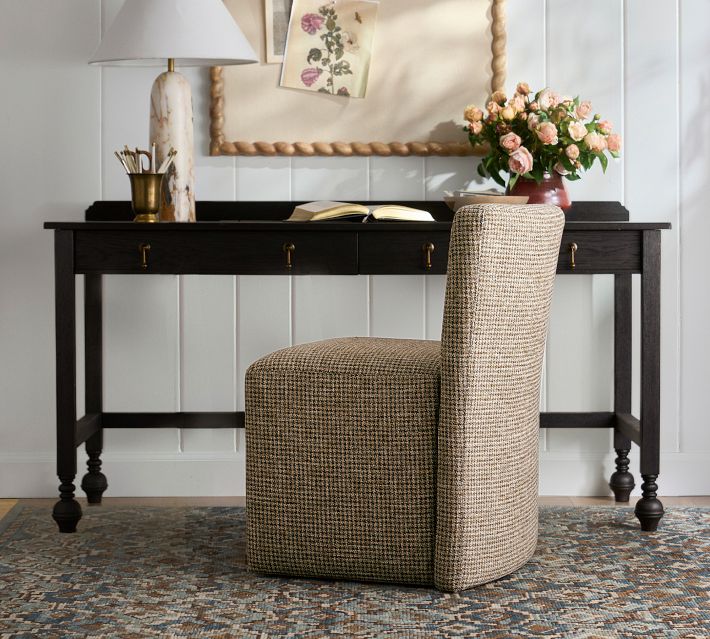 Royce Upholstered Desk Chair | Pottery Barn