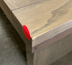 Open Box: Aspen Rectangular Coffee Table (65") - Worn Oak