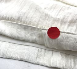 Open Box: Everyday Linen Light Filtering Curtain (50"W x 84"L) - White