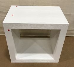 Open Box: Folsom Rectangular End Table (26") - Montauk White