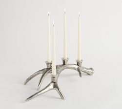 Metal Antler Centerpiece Candle Holder