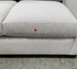 Open Box: York Square Arm Loveseat (60"), High Performance Contract Grade, 2x2 - Performance Heathered Basketweave Dove