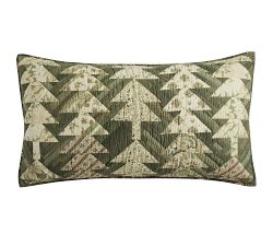 Winter Spruce Quilted Sham