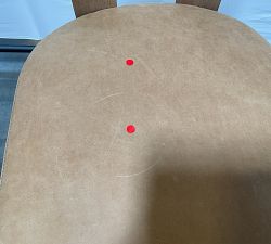 Open Box: Aldon Leather Dining Chair - Maize, Keystone Sandstone Leather