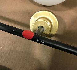 Open Box: Belling Quadruple Sconce (37") - Brass/Black