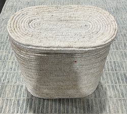 Open Box: Coil Double Hamper - Whitewash